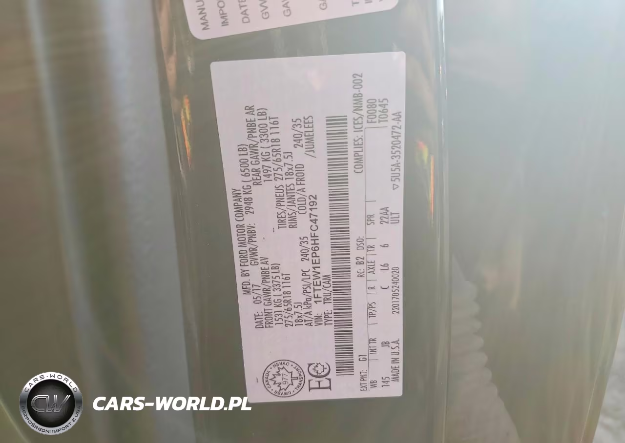 2017 Ford F150 Supercrew VIN:1FTEW1EP6HFC47192 - 12