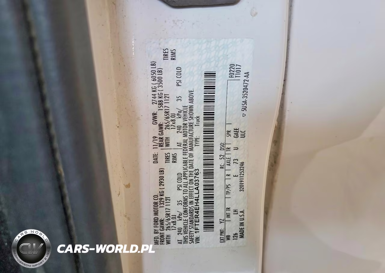 2020 Ford Ranger Xl VIN:1FTER4EH4LLA03763 - 13