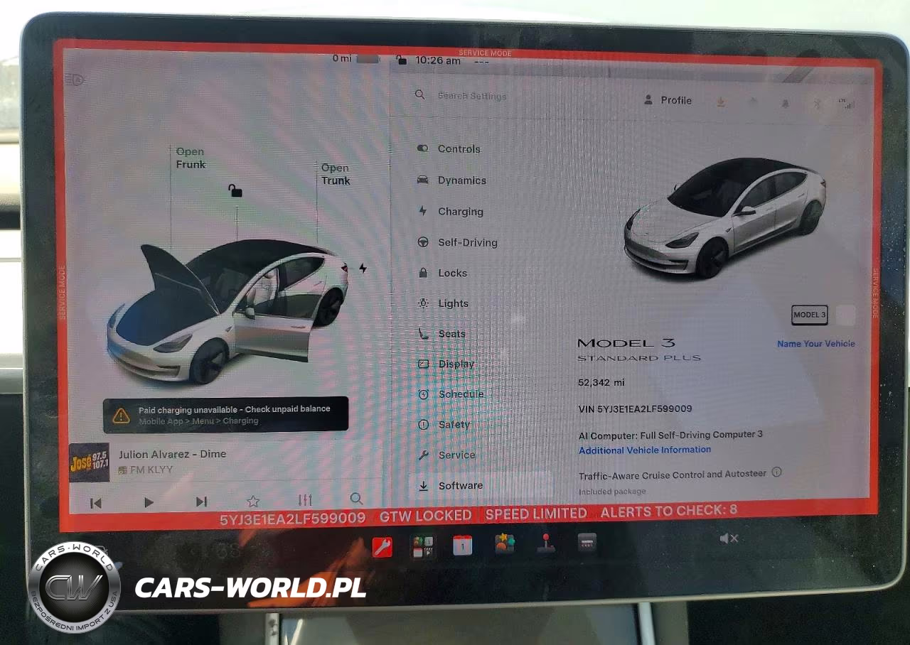 2020 Tesla Model 3 VIN:5YJ3E1EA2LF599009 - 9