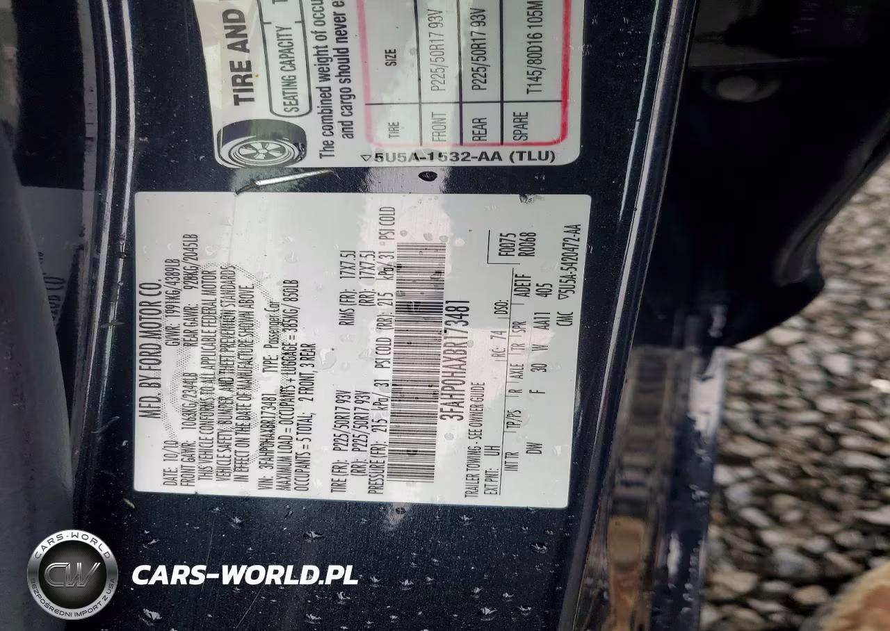 2011 Ford Fusion Se VIN:3FAHP0HAXBR173481 - 12