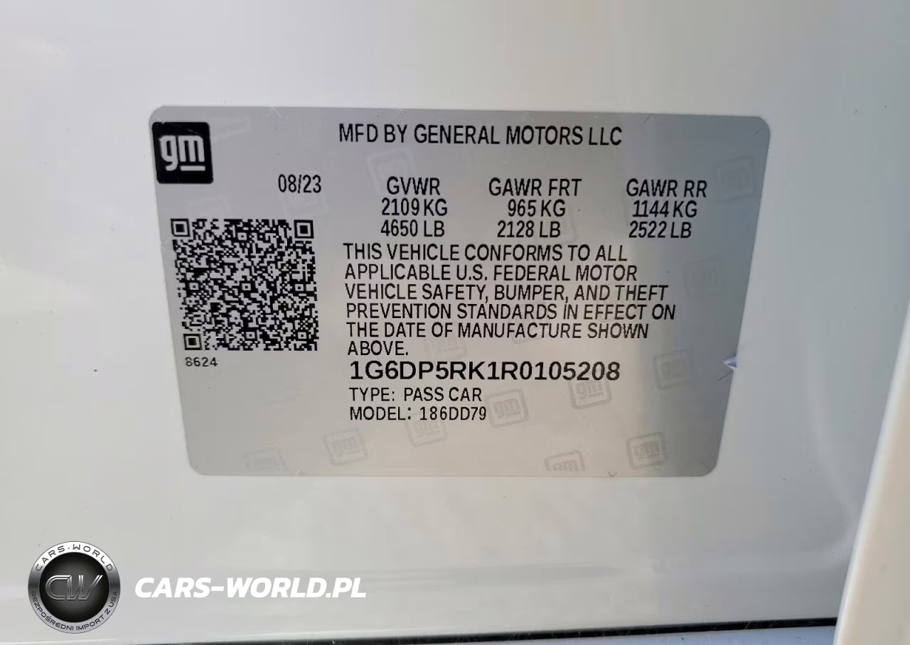 2024 Cadillac Ct5 Sport VIN:1G6DP5RK1R0105208 - 12