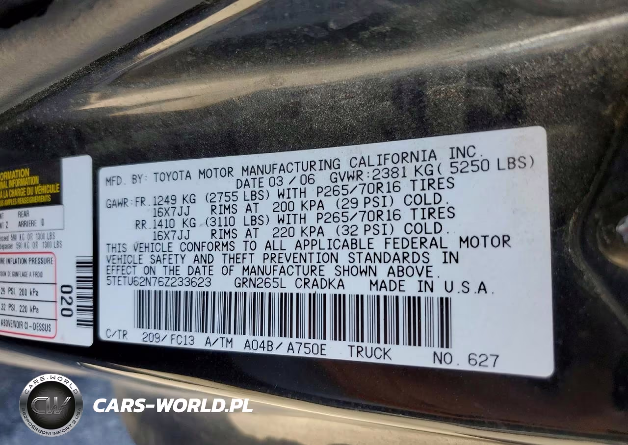 2006 Toyota Tacoma Prerunner Access Cab VIN:5TETU62N76Z233623 - 13