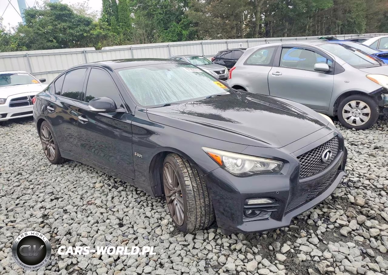 2016 Infiniti Q50 Red Sport 400 VIN:JN1FV7AR9GM450978 - 4