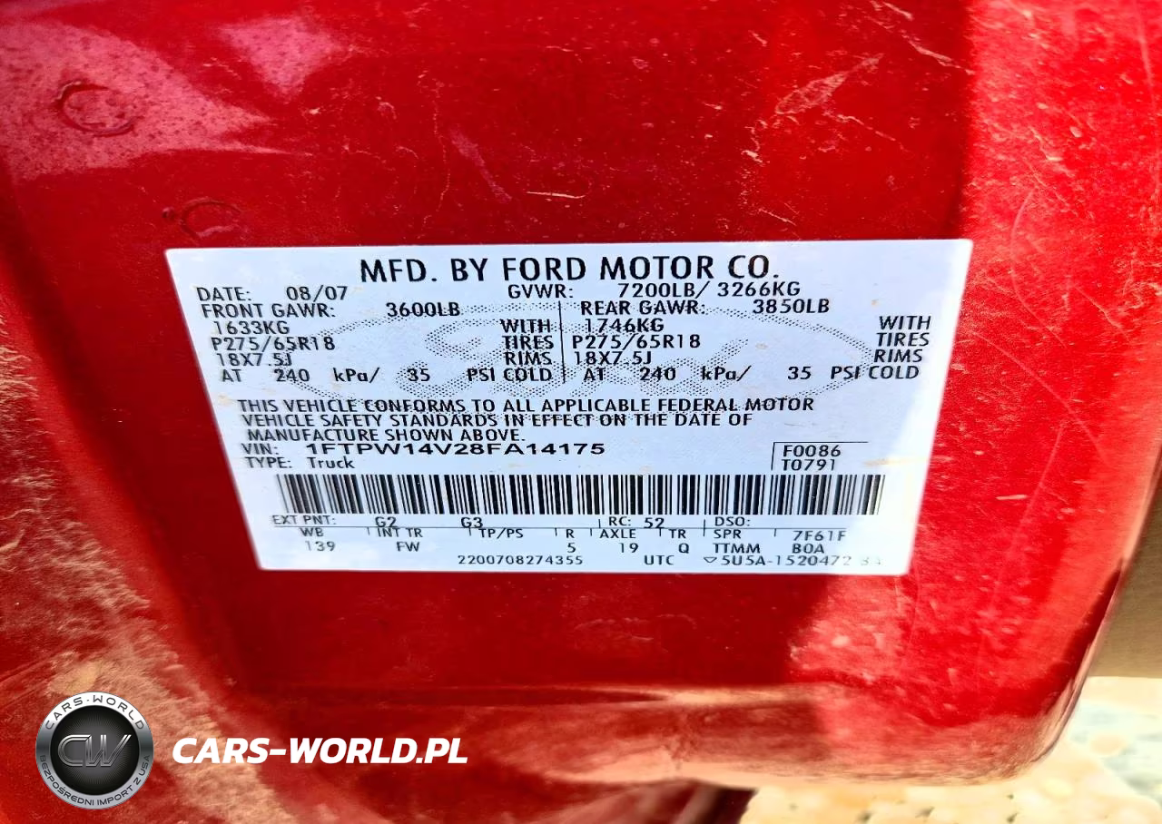 2008 Ford F150 Supercrew VIN:1FTPW14V28FA14175 - 12