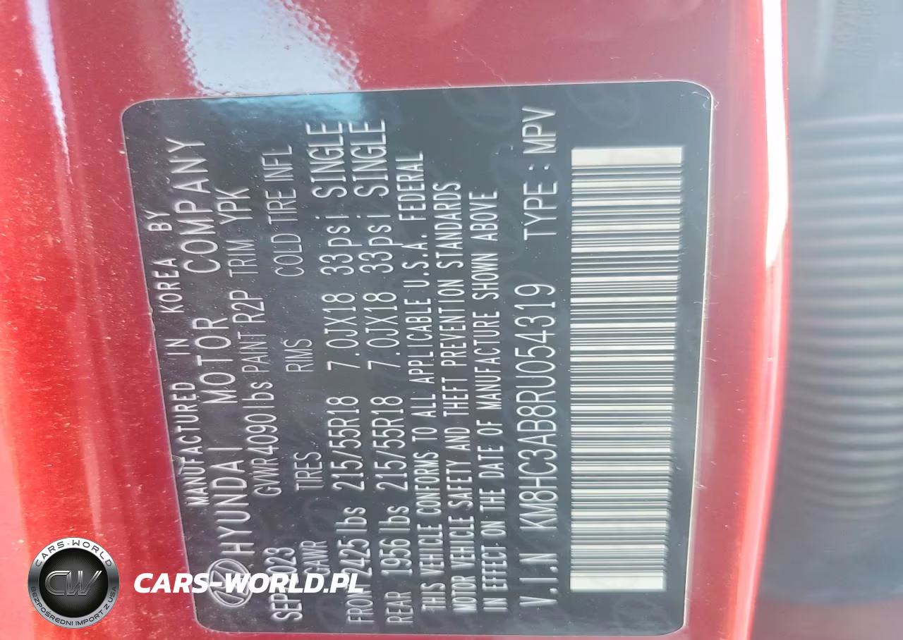 2024 Hyundai Kona Sel VIN:KM8HC3AB8RU054319 - 14