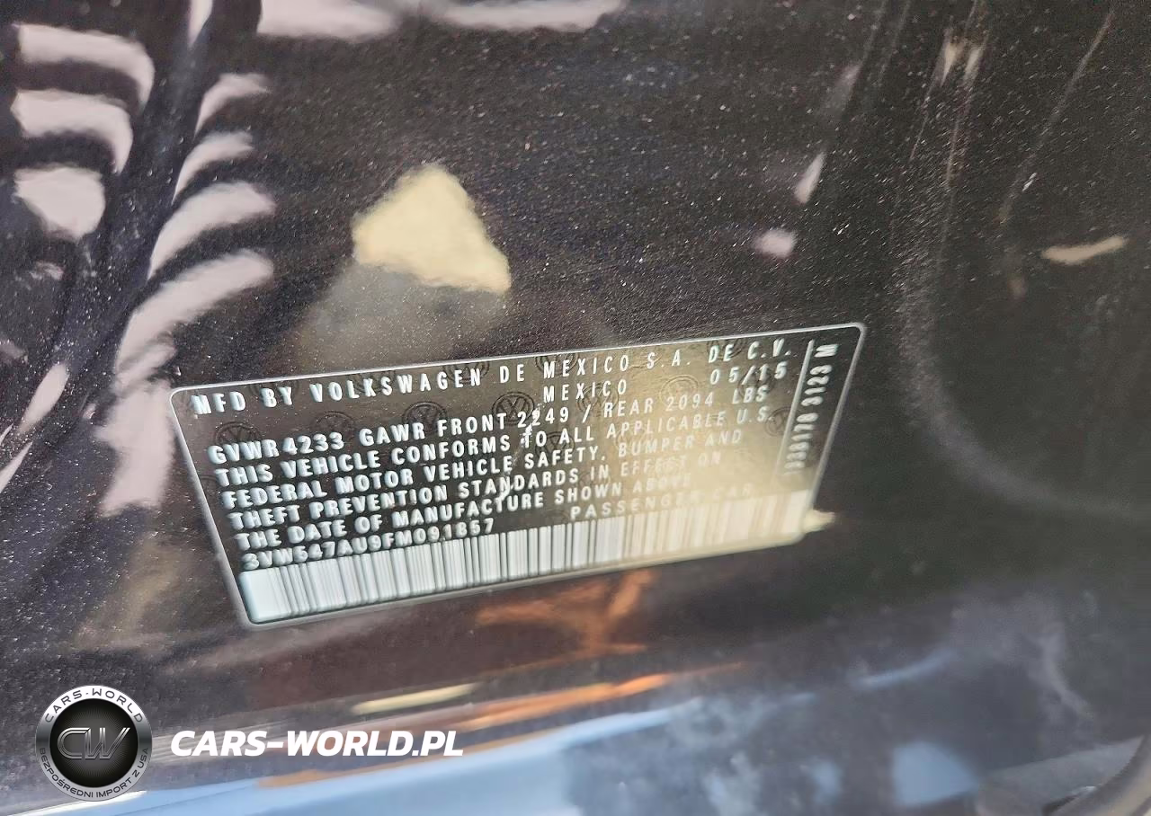 2015 Volkswagen Gti VIN:3VW547AU9FM091857 - 14