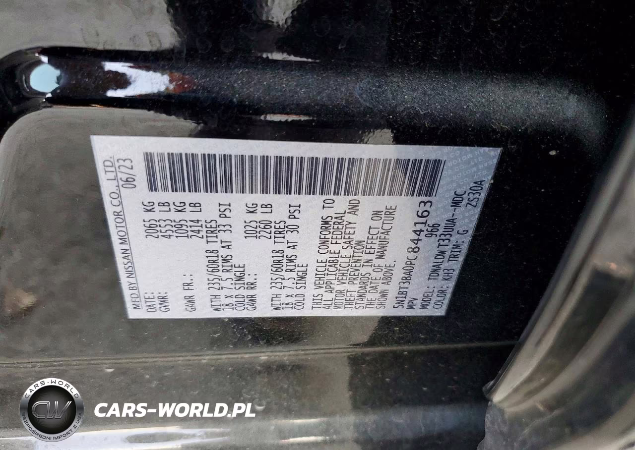 2023 Nissan Rogue Sv VIN:5N1BT3BA0PC844163 - 13