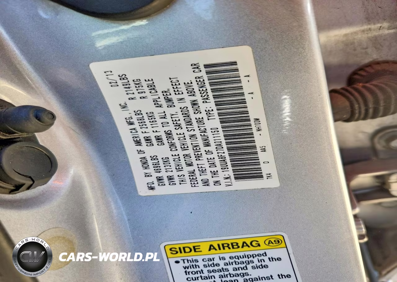 2013 Acura Tl VIN:19UUA8F27DA011150 - 12
