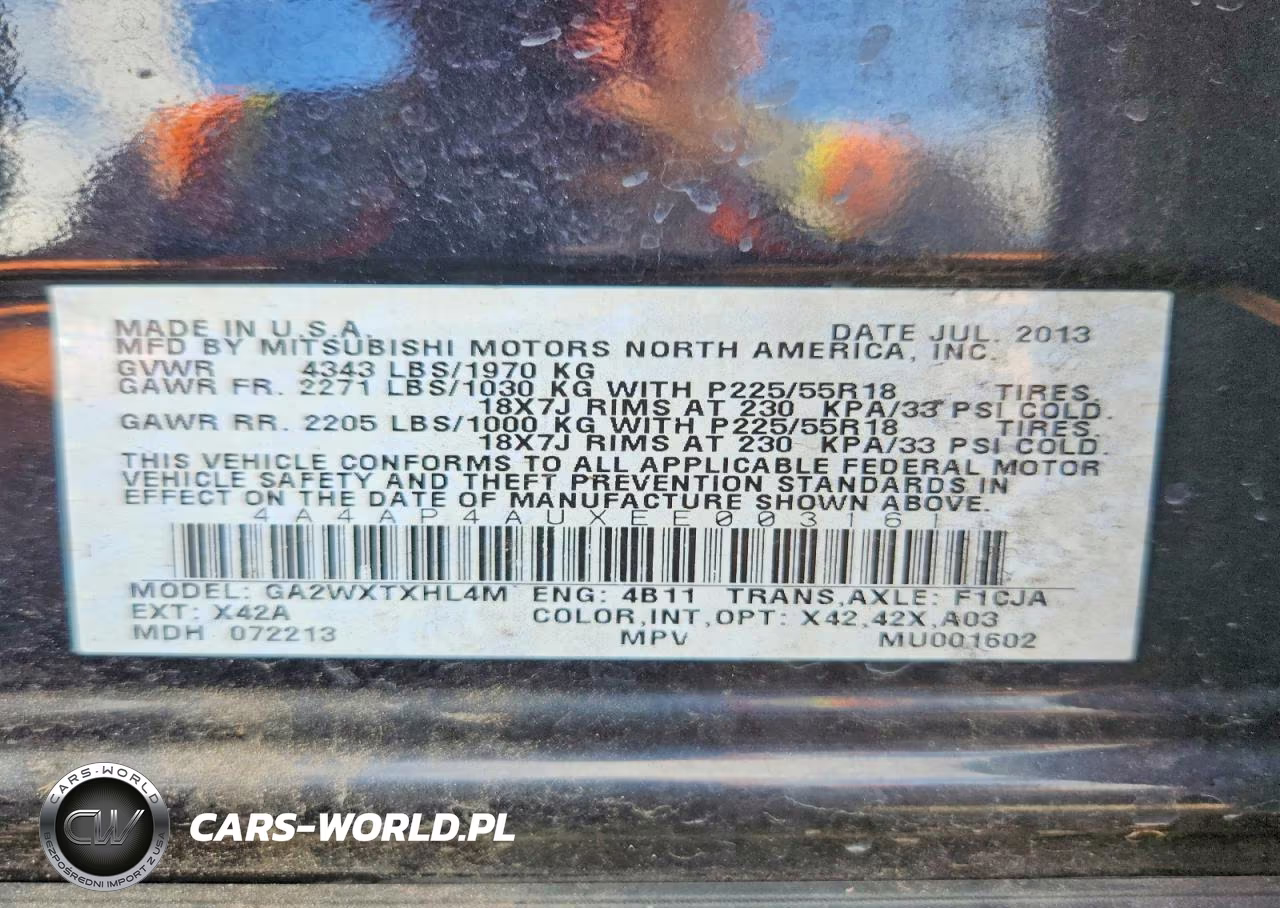 2014 Mitsubishi Outlander Sport Se VIN:4A4AP4AUXEE003161 - 13