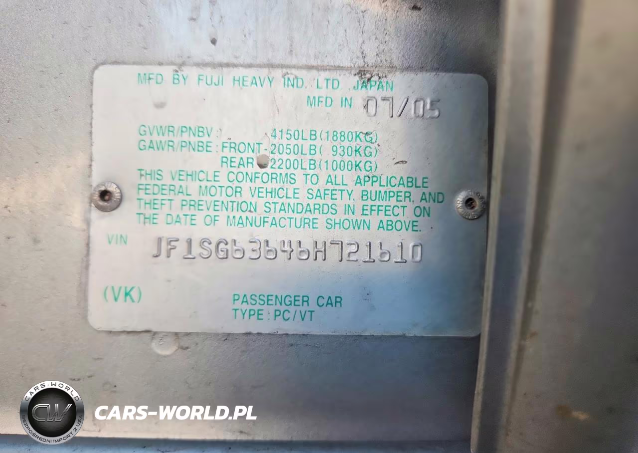 2006 Subaru Forester 2.5X VIN:JF1SG63646H721610 - 12