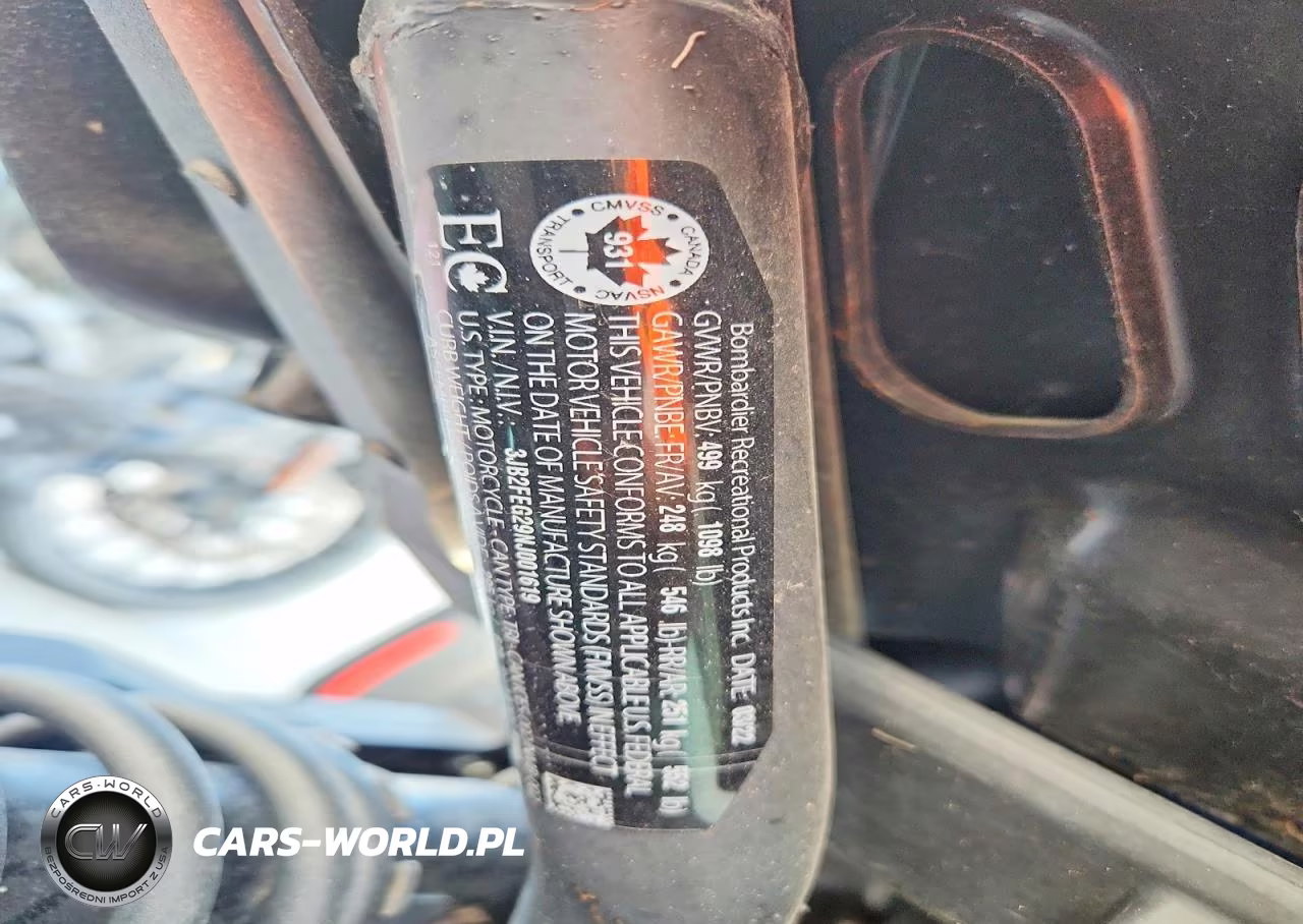 2022 Can-Am Ryker VIN:3JB2FEG29NJ001619 - 8
