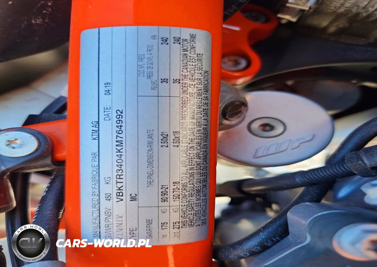 2019 Ktm 790 Adventure R VIN:VBKTR3404KM764992 - 9