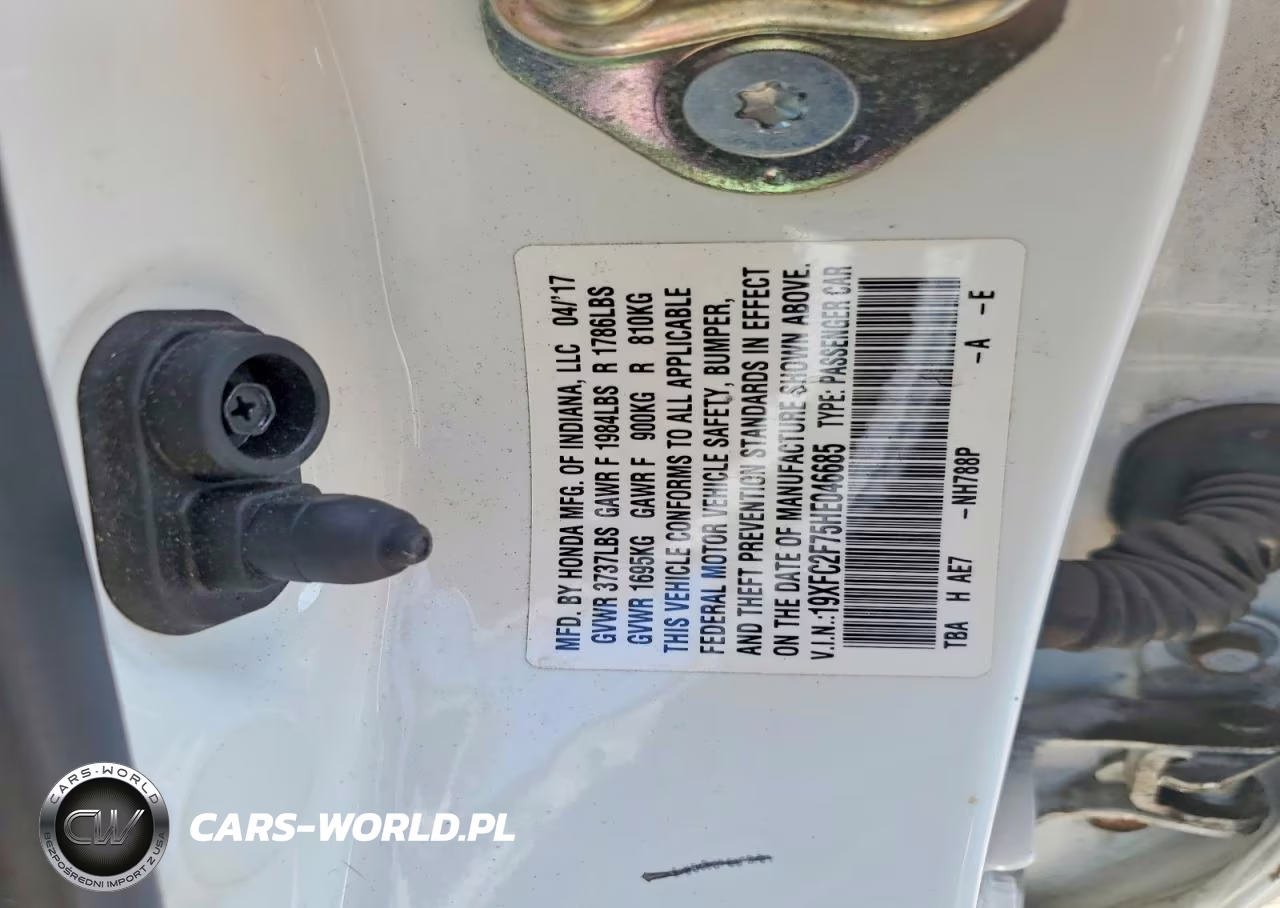 2017 Honda Civic Ex VIN:19XFC2F75HE046685 - 12