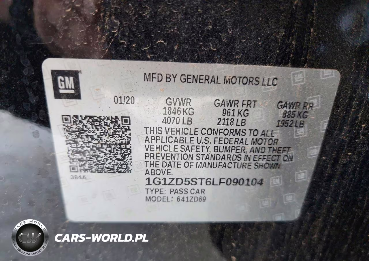 2020 Chevrolet Malibu Lt VIN:1G1ZD5ST6LF090104 - 12