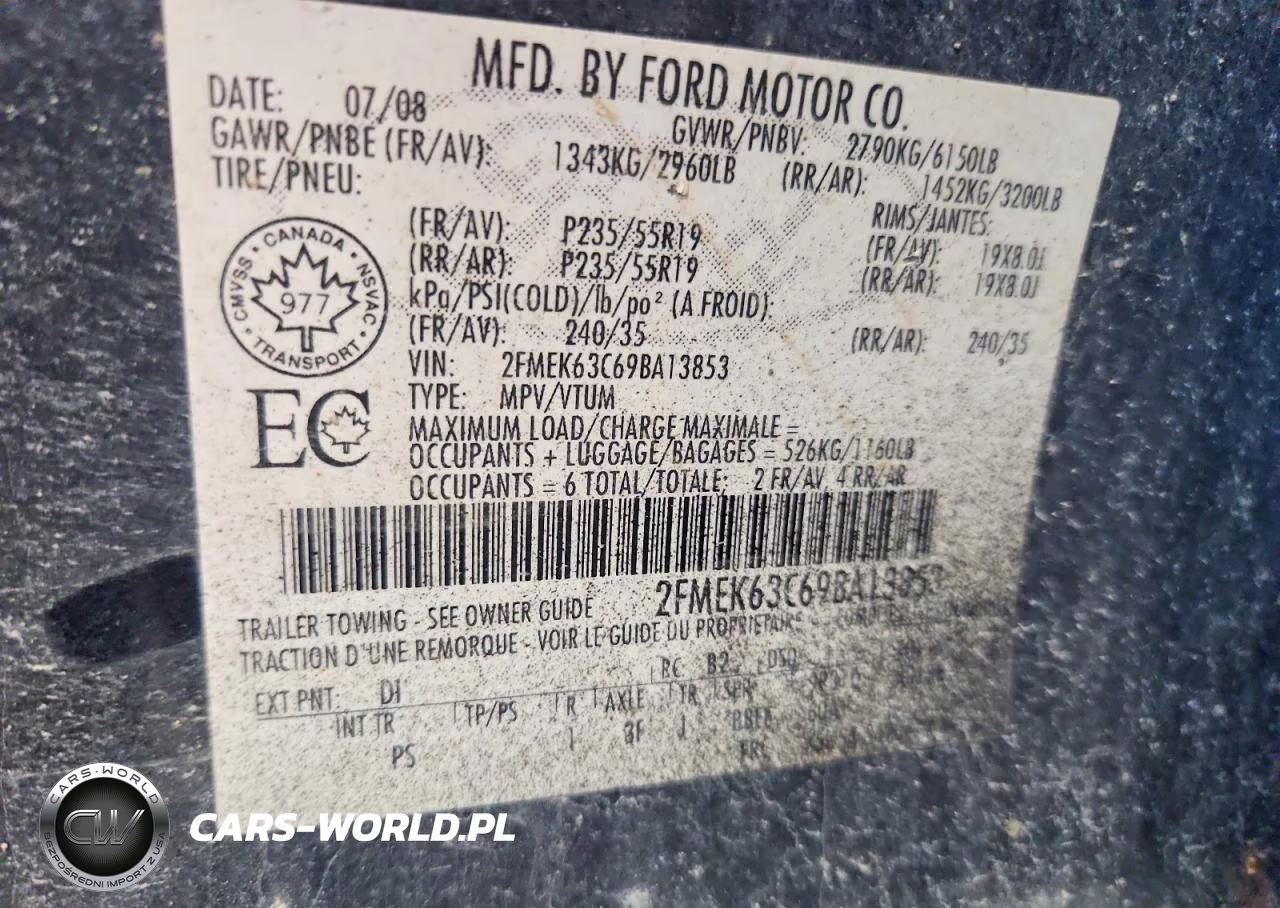 2009 Ford Flex Limited VIN:2FMEK63C69BA13853 - 14