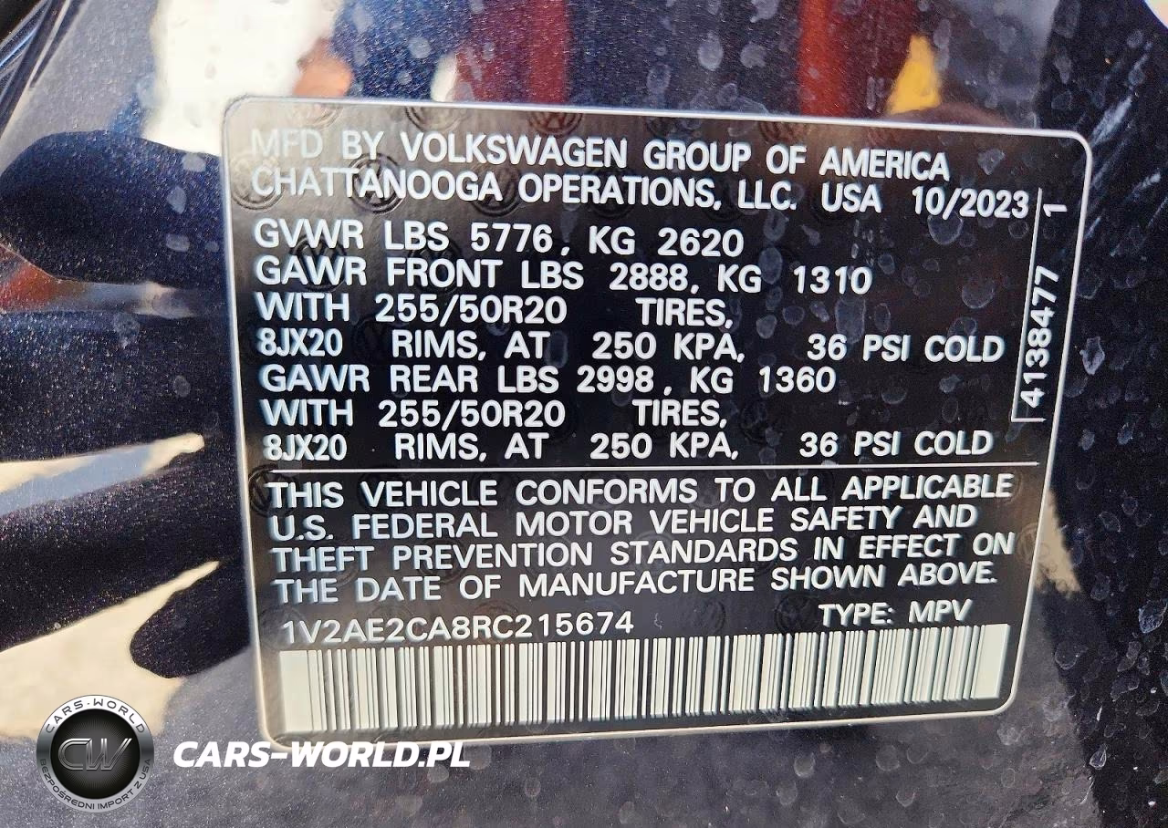 2024 Volkswagen Atlas Cross Sport Sel R-Line VIN:1V2AE2CA8RC215674 - 14