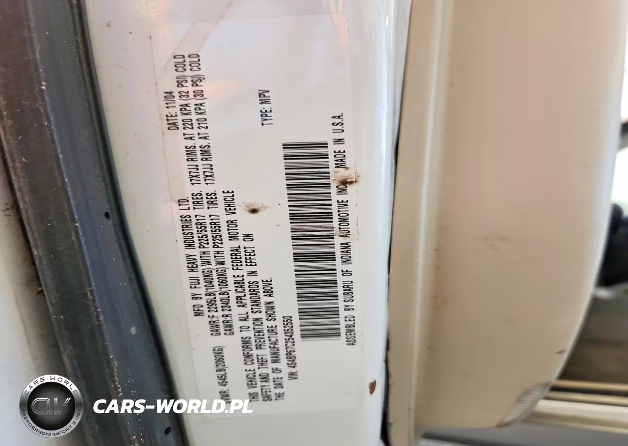 2005 Subaru Legacy Outback 2.5 Xt Limited VIN:4S4BP67C254352550 - 12