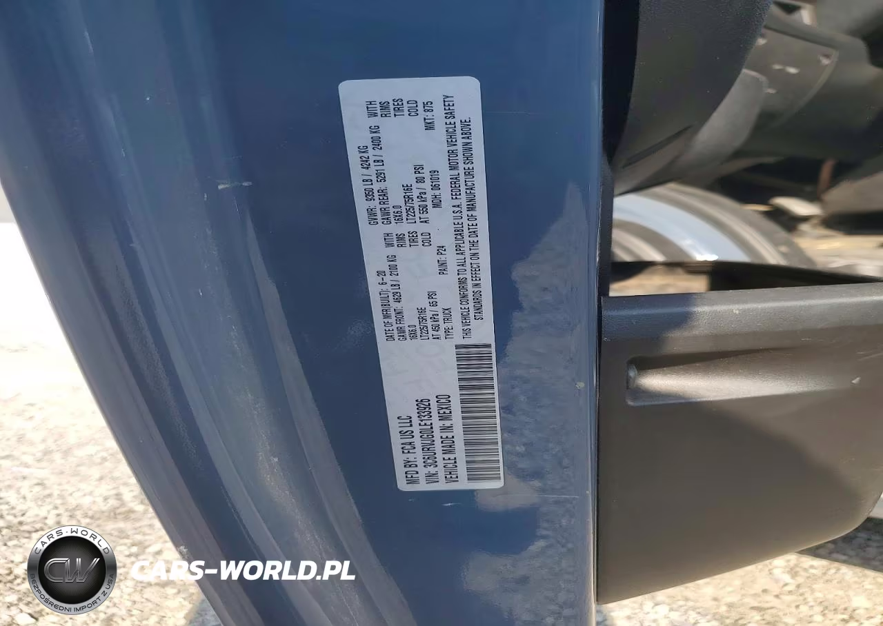 2020 Ram Promaster 3500 Delivery Van VIN:3C6URVJG0LE133926 - 13
