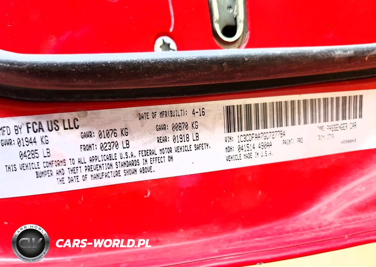 2016 Dodge Dart Se VIN:1C3CDFAA7GD727784 - 12