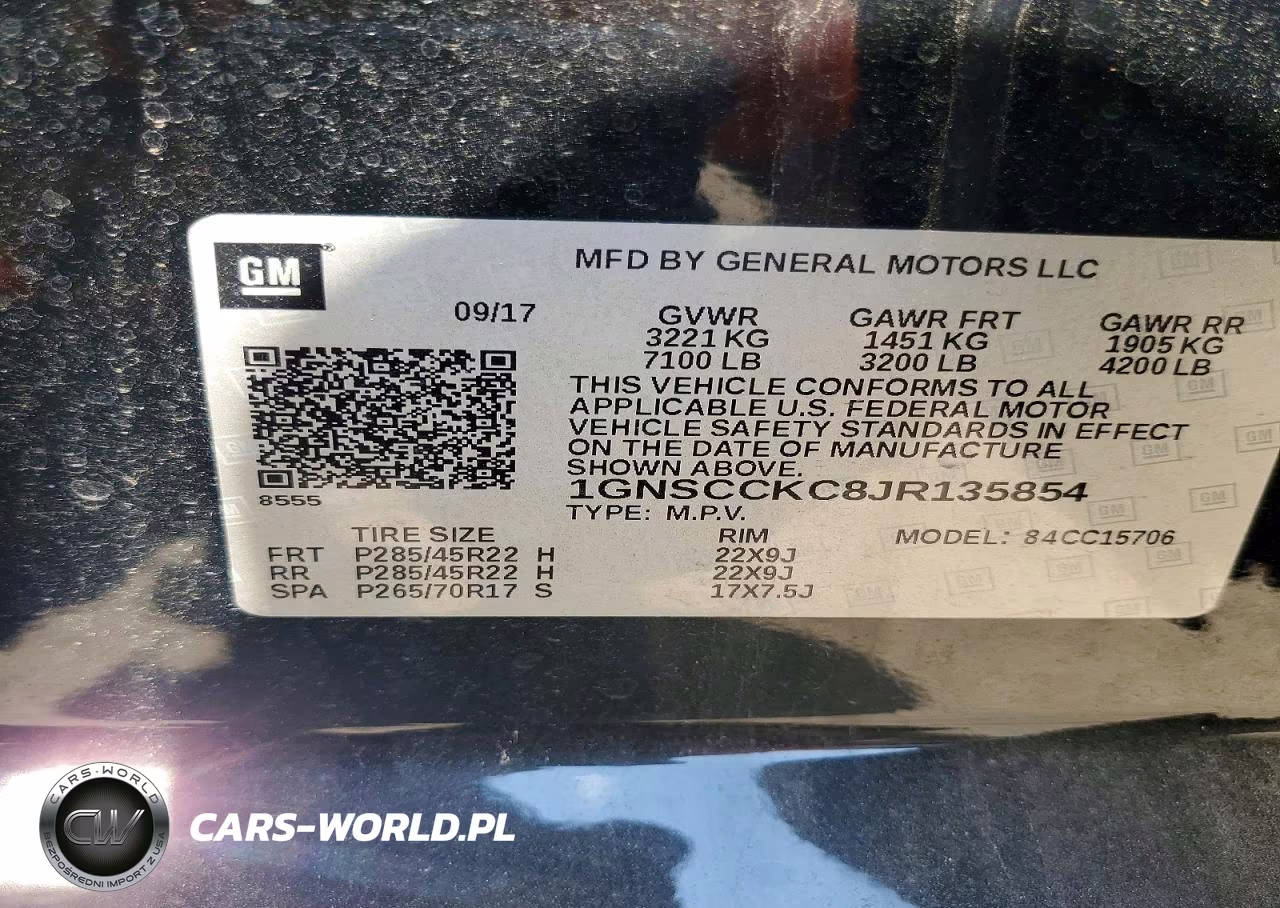 2018 Chevrolet Tahoe C1500 Premier VIN:1GNSCCKC8JR135854 - 14