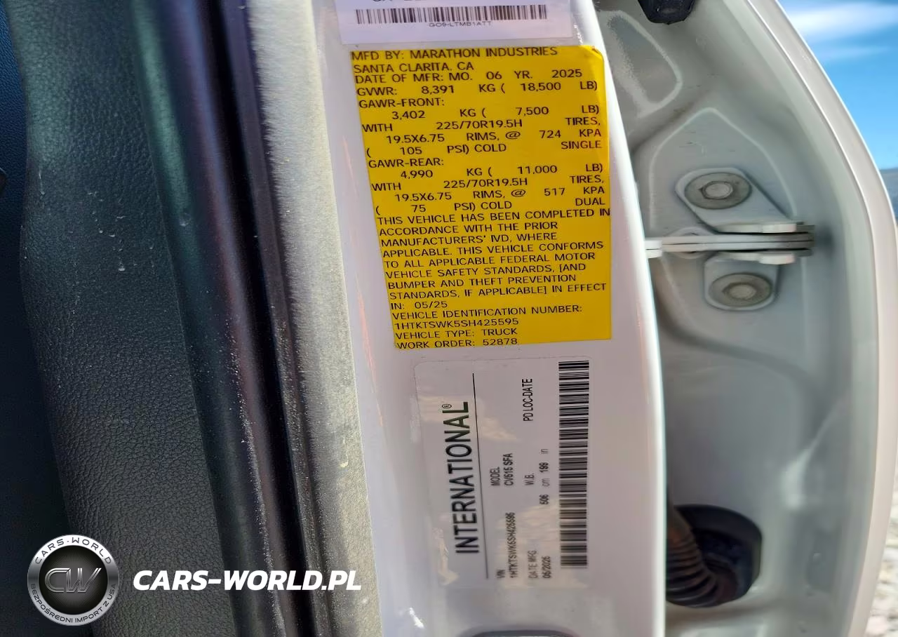2025 International Cv515 VIN:1HTKTSWK5SH425595 - 12
