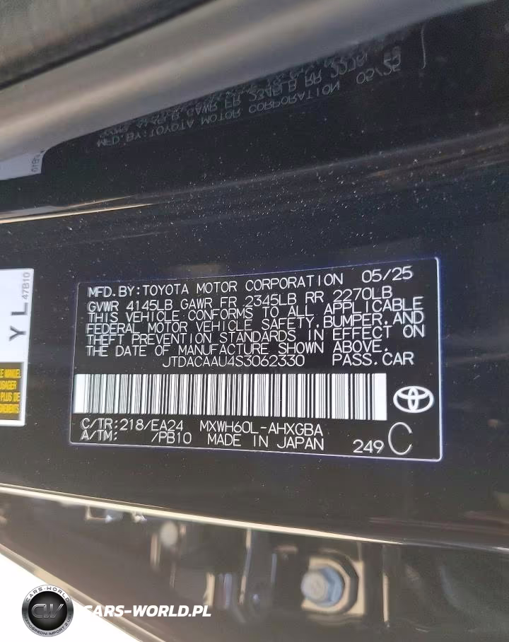 2025 Toyota Prius Nightshade VIN:JTDACAAU4S3062330 - 12