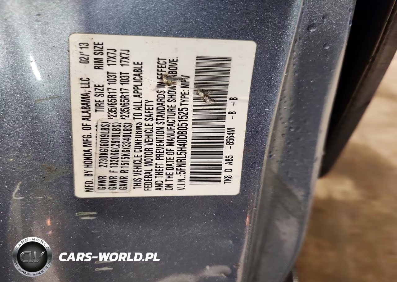 2013 Honda Odyssey Ex VIN:5FNRL5H40DB051525 - 13