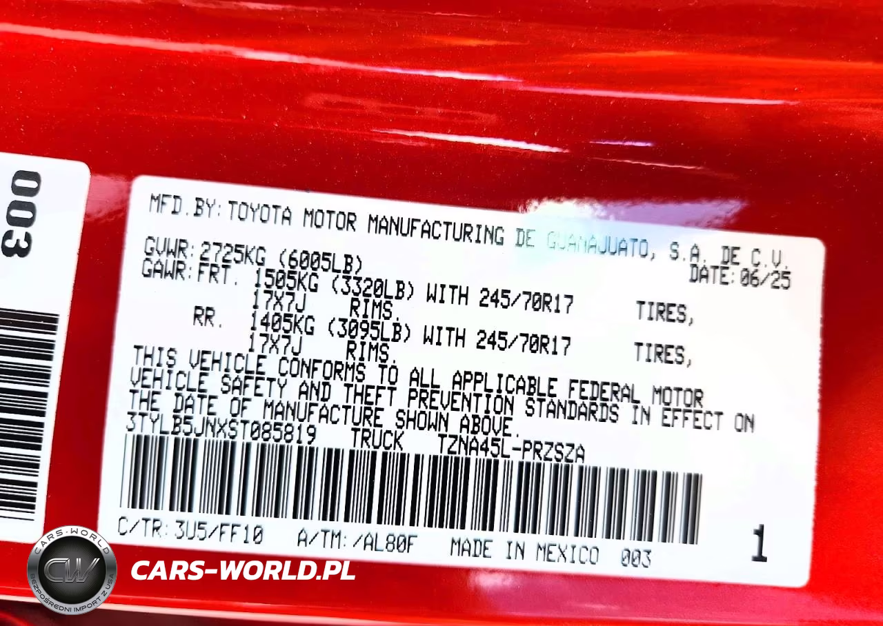2025 Toyota Tacoma Sr5 VIN:3TYLB5JNXST085819 - 12