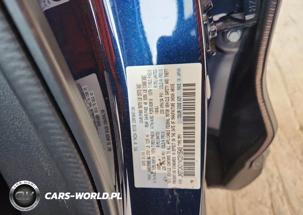 2019 Mazda Cx-9 Touring VIN:JM3TCACY1K0316948 - 13