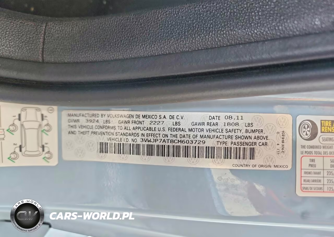 2012 Volkswagen Beetle VIN:3VWJP7AT8CM603729 - 12