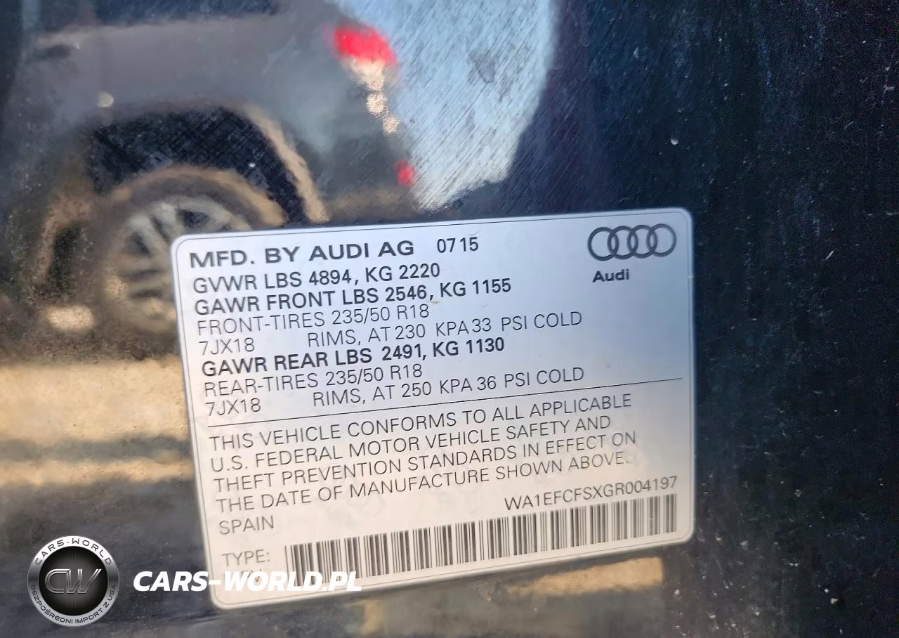 2016 Audi Q3 Premium Plus VIN:WA1EFCFSXGR004197 - 13