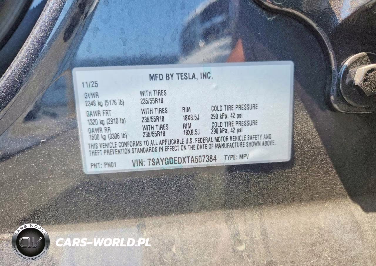 2026 Tesla Model Y VIN:7SAYGDEDXTA607384 - 12