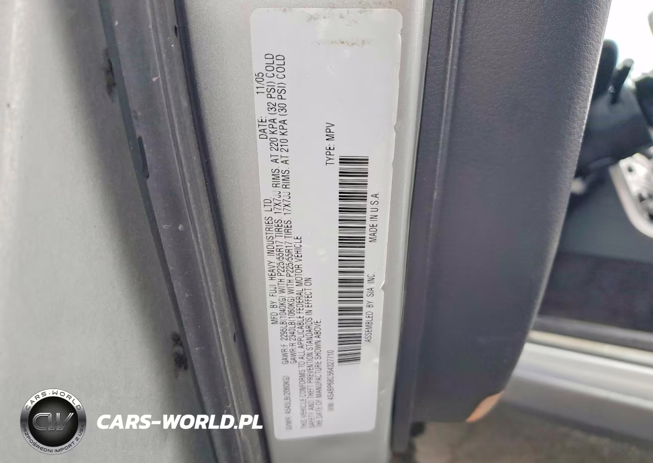 2006 Subaru Legacy VIN:4S4BP68C564327710 - 13