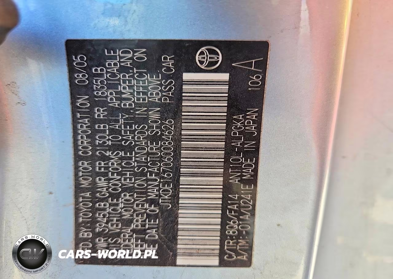 2006 Scion Tc Base VIN:JTKDE167060084626 - 12