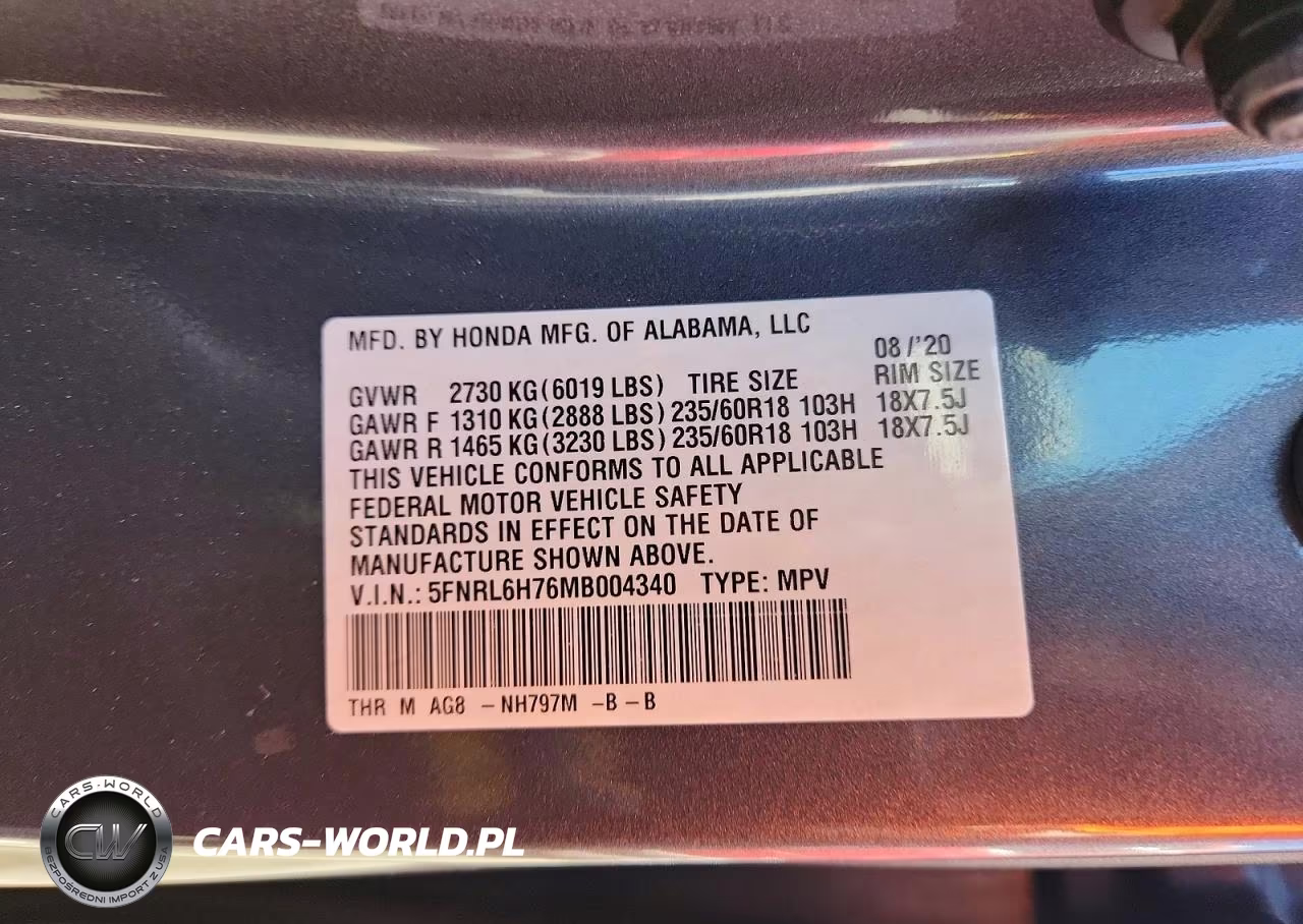 2021 Honda Odyssey Exl VIN:5FNRL6H76MB004340 - 14