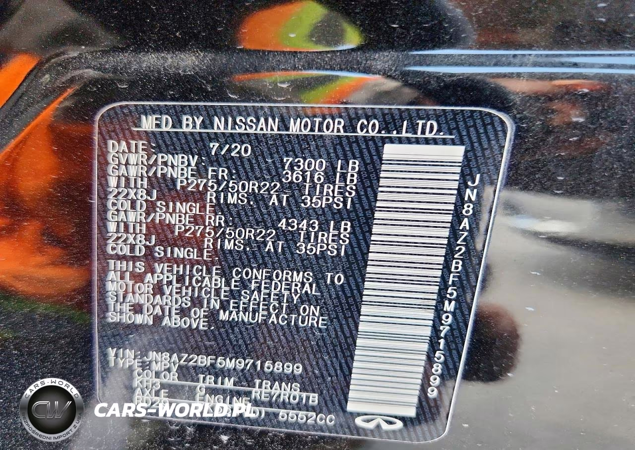 2021 Infiniti Qx80 Sensory VIN:JN8AZ2BF5M9715899 - 14