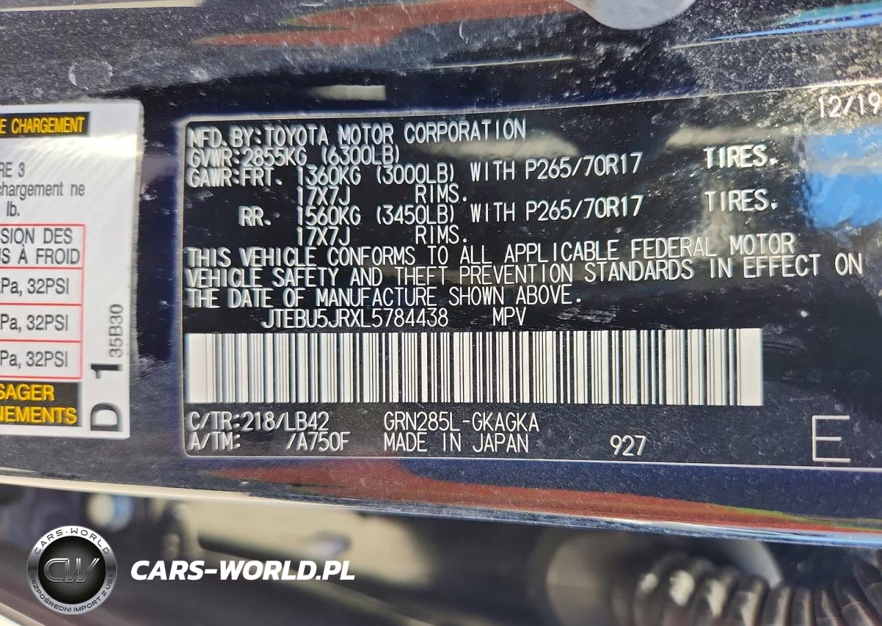 2020 Toyota 4Runner Sr5 Premium VIN:JTEBU5JRXL5784438 - 14
