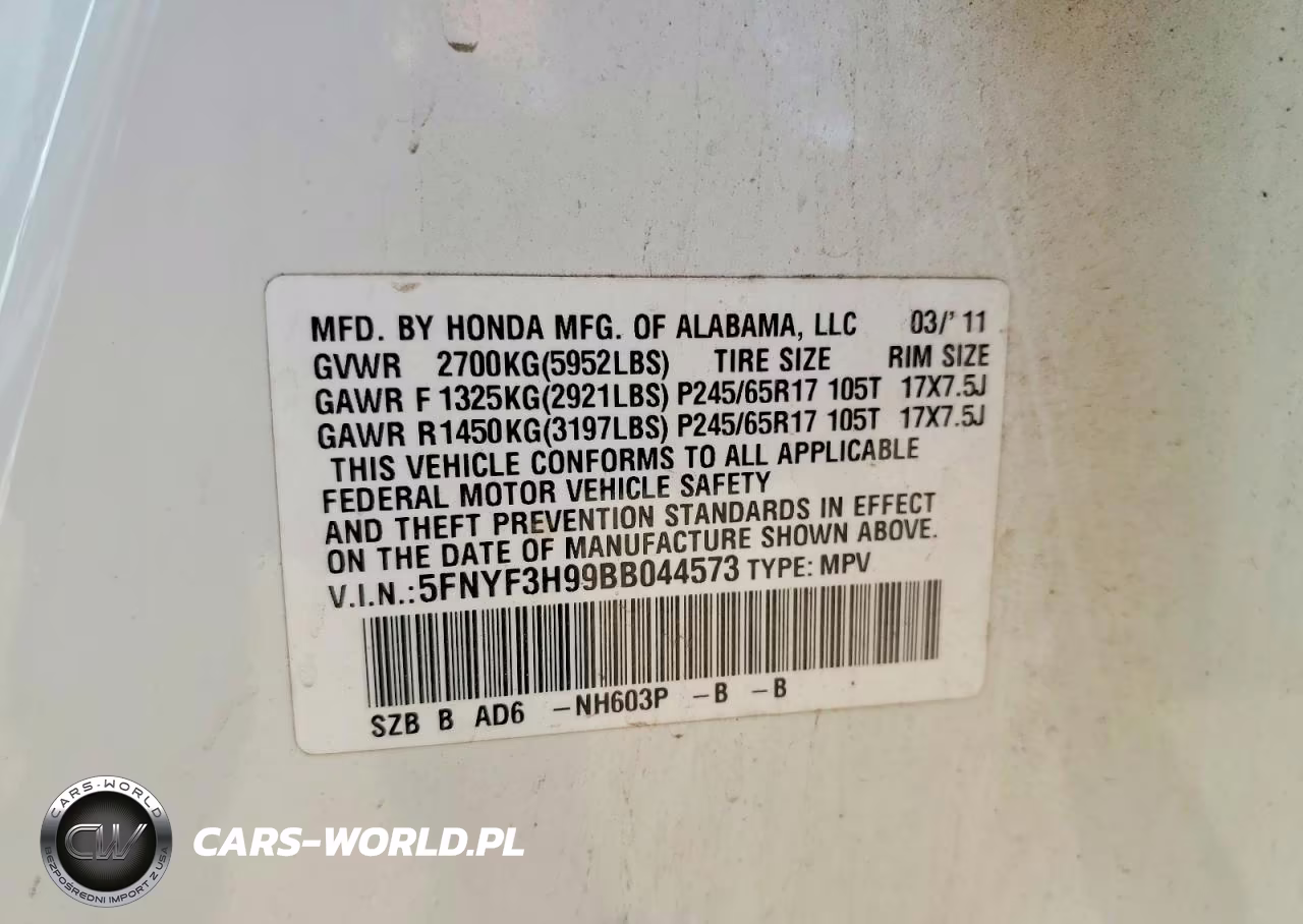 2011 Honda Pilot Touring VIN:5FNYF3H99BB044573 - 14