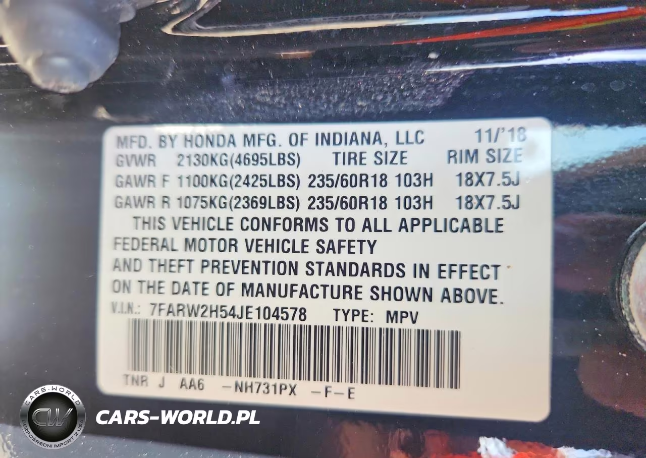 2018 Honda Cr-V Ex VIN:7FARW2H54JE104578 - 13