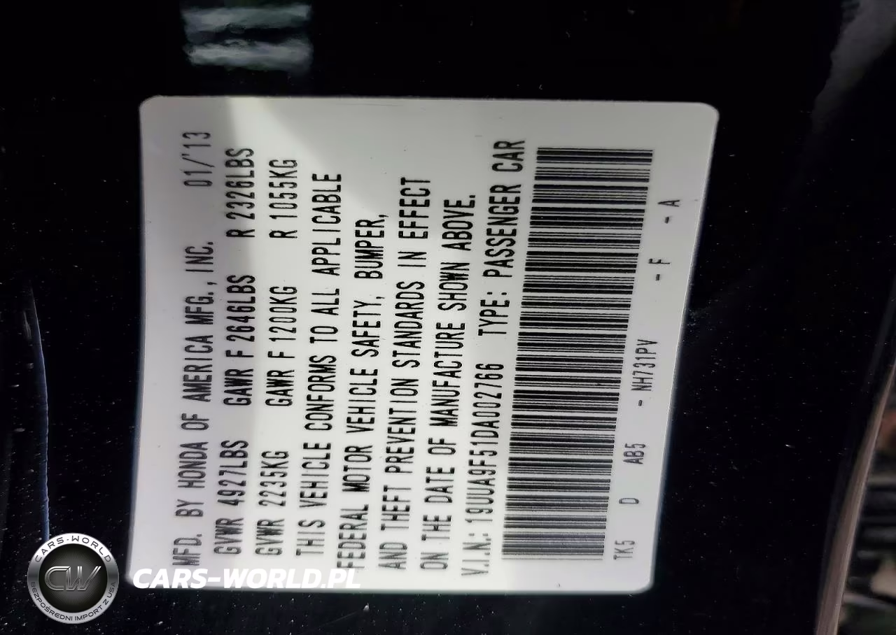 2013 Acura Tl Tech VIN:19UUA9F51DA002766 - 12