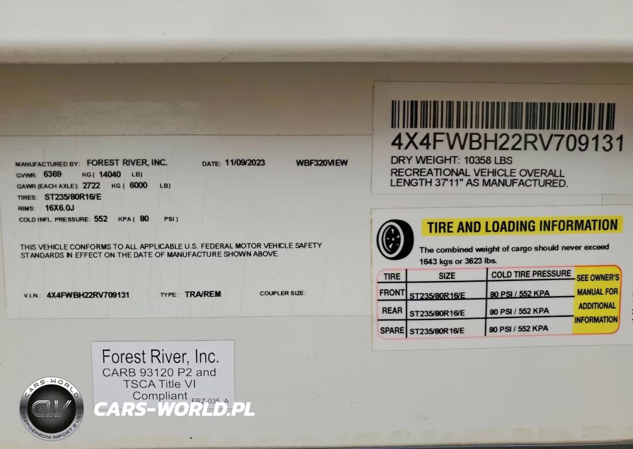 2024 Wildwd Fr Her320View VIN:4X4FWBH22RV709131 - 10