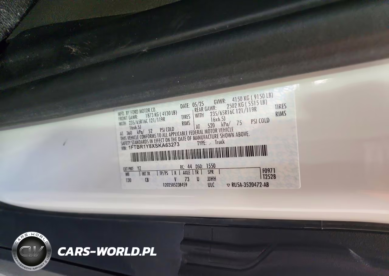 2025 Ford Transit 250 Low Roof Delivery Van VIN:1FTBR1Y8XSKA63273 - 13