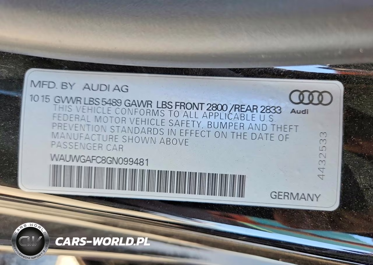 2016 Audi A7 Premium Plus VIN:WAUWGAFC8GN099481 - 12