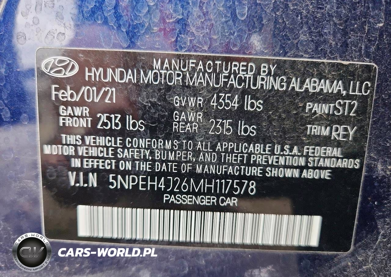 2021 Hyundai Sonata Limited VIN:5NPEH4J26MH117578 - 12