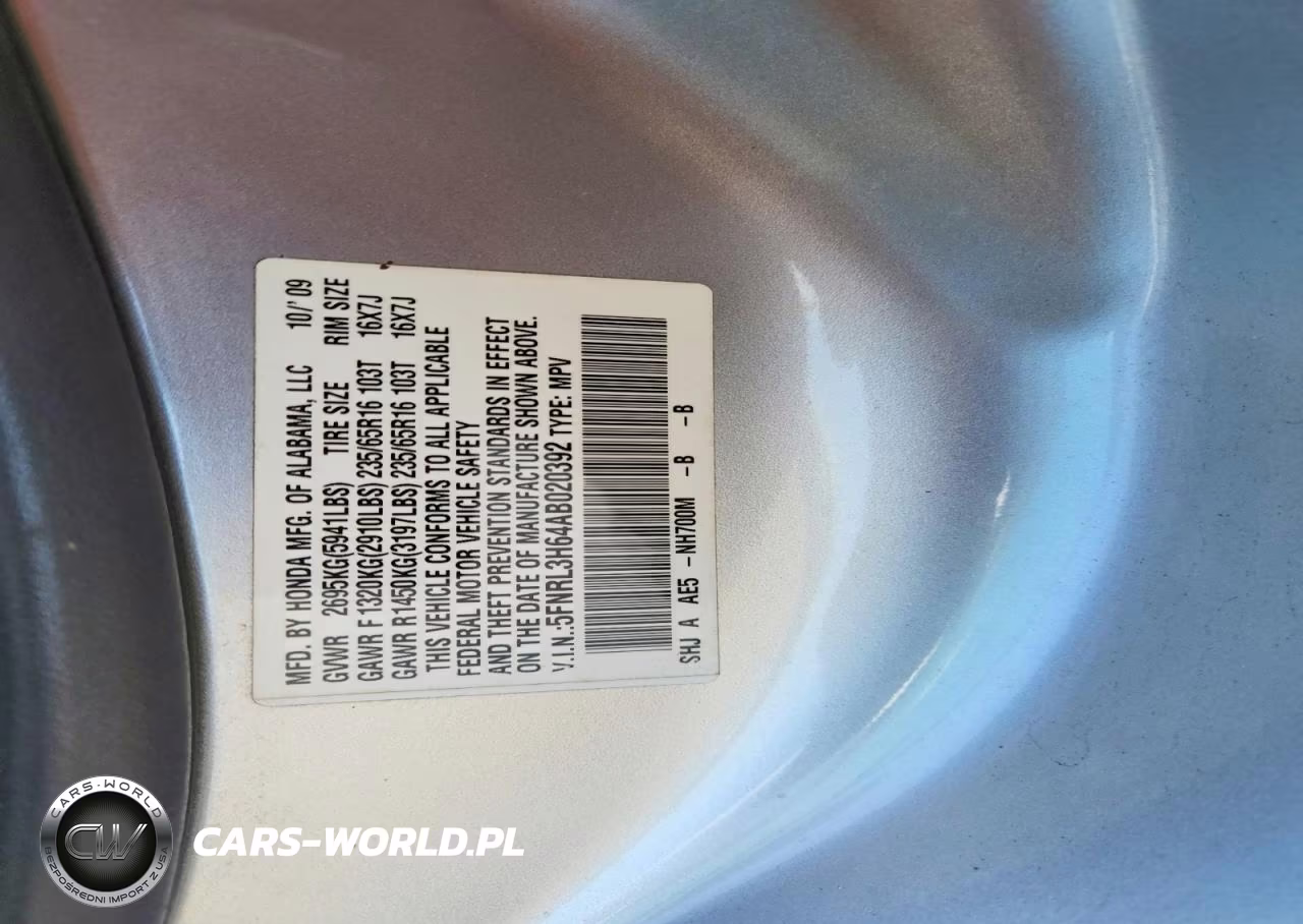 2010 Honda Odyssey Exl VIN:5FNRL3H64AB020392 - 14