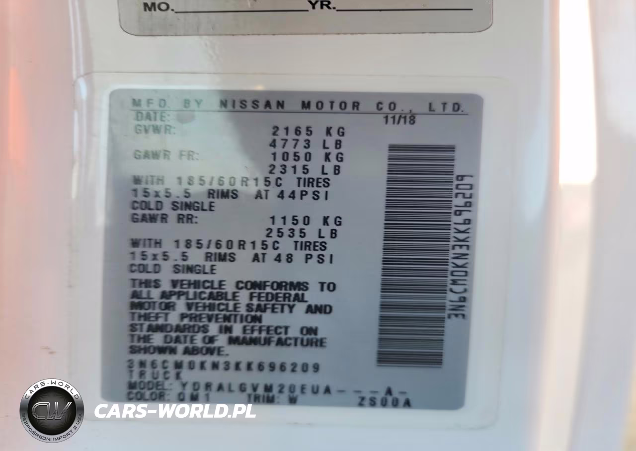 2019 Nissan Nv 200 VIN:3N6CM0KN3KK696209 - 13