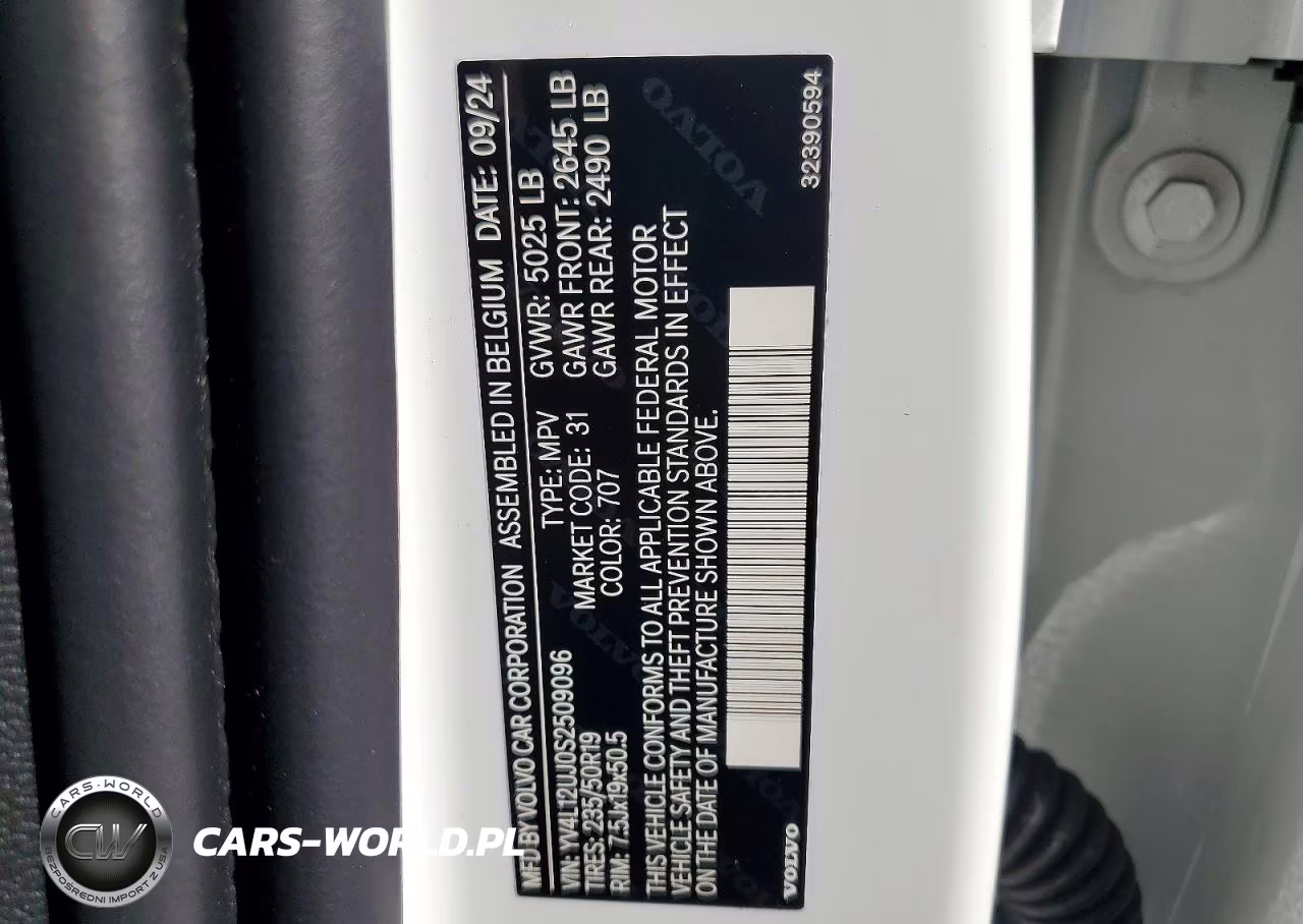 2025 Volvo Xc40 Core VIN:YV4L12UJ0S2509096 - 13
