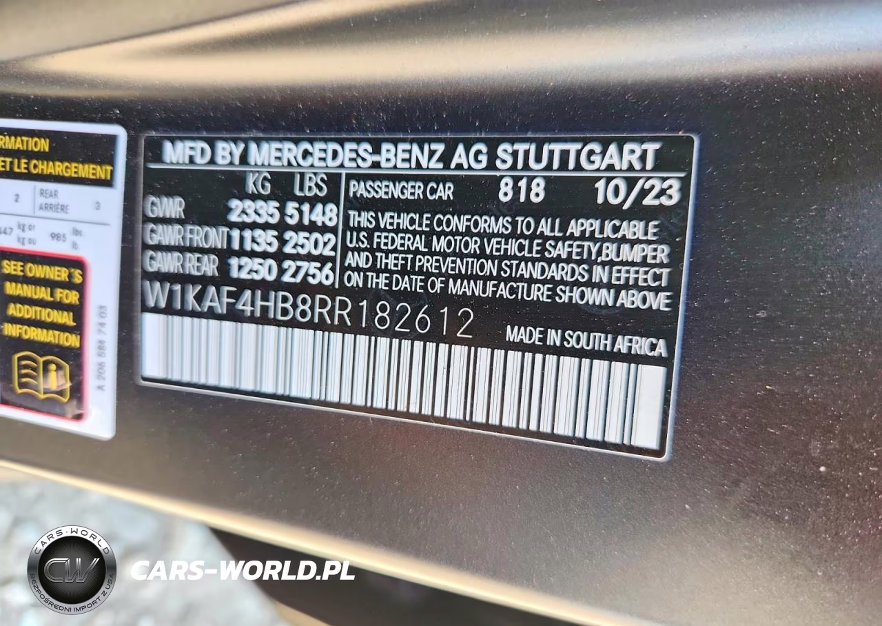 2024 Mercedes-Benz C 300 4Matic VIN:W1KAF4HB8RR182612 - 12