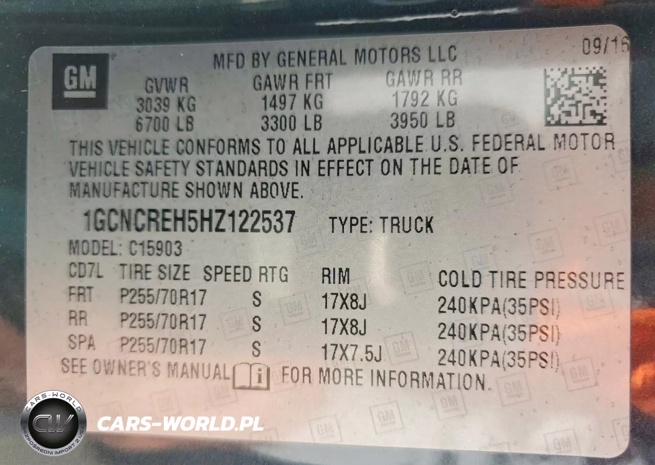 2017 Chevrolet Silverado C1500 Lt VIN:1GCNCREH5HZ122537 - 12
