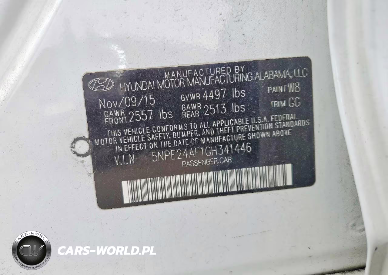 2016 Hyundai Sonata Se VIN:5NPE24AF1GH341446 - 12